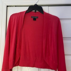 COPY - RED JESSICA HOWARD CARDIGAN SIZE MEDIUM